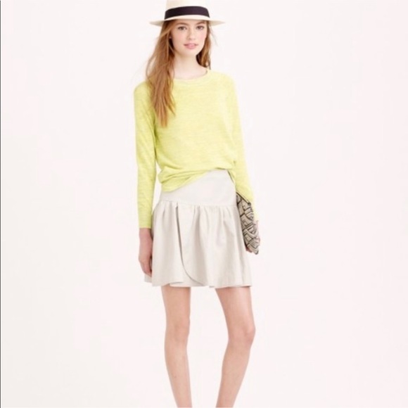 J Crew Navy Swish Skirt Size 4 - Picture 2 of 5